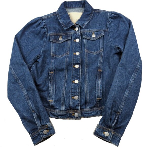 Brand New Pilcro Puff-Sleeve Denim Jacket - Picture 8 of 14